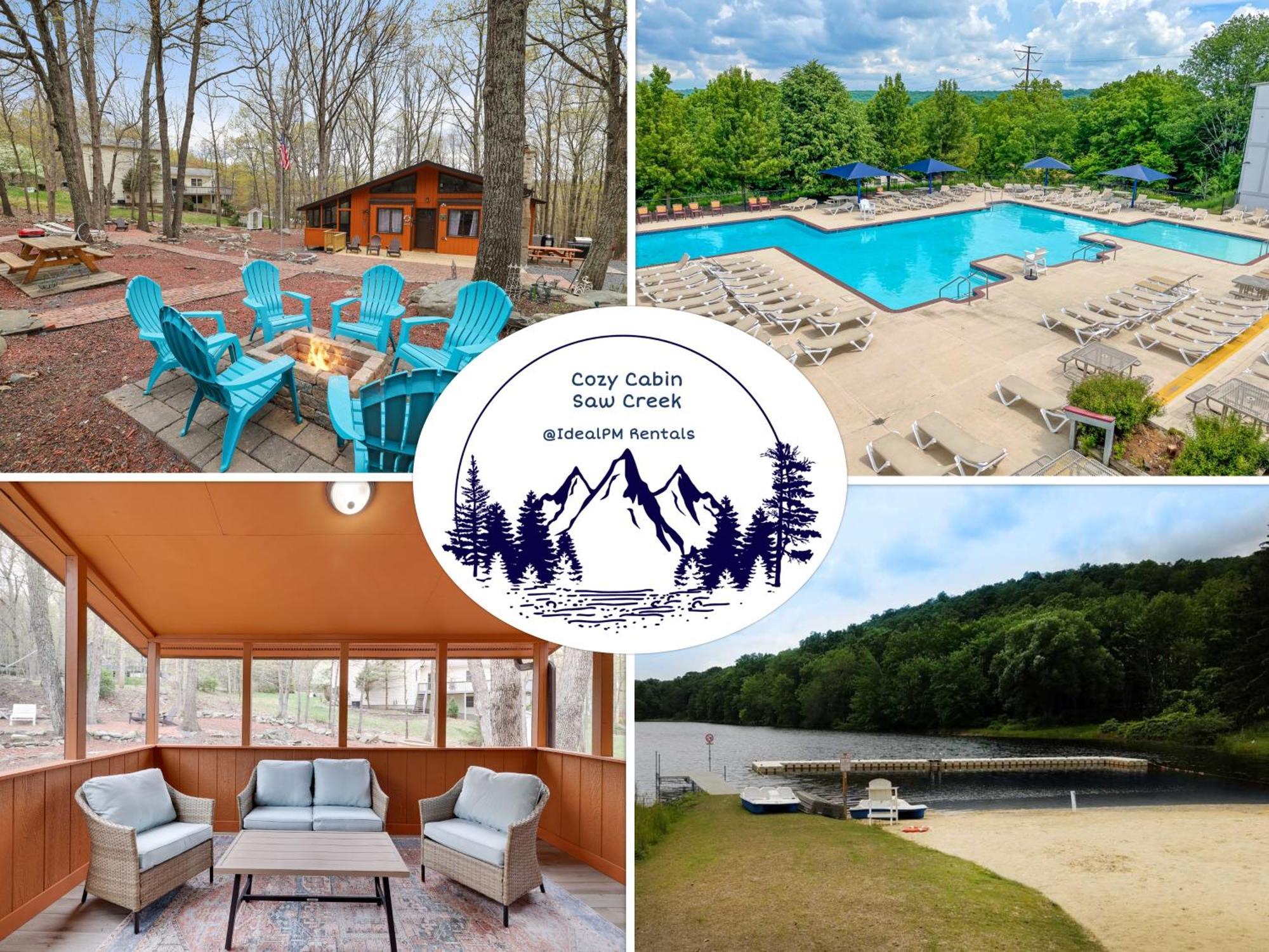 Premier Cozy Cabin - Free Amenities & Comm Indoor Pools Bushkill Extérieur photo